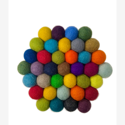 Sous-plat Hexagone - Multicolore