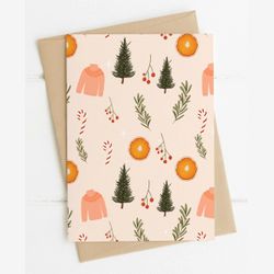 Carte de souhaits | Noël Orange