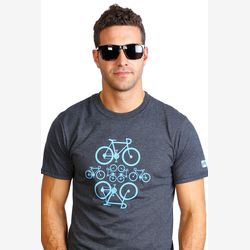 T-shirt man bike Montreal