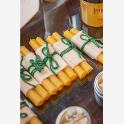 beeswax candles - taper candles - Shabbat candles - holiday candles