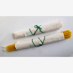 Tall thin taper beeswax candles for Quistgaard DANSK candle holders pack of 24