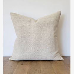MALI /  Designer textured beige pillow cover, Modern neutral pillow, woven pillow case, mix match pillow