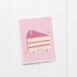 Carte de souhaits - Gâteau d'anniversaire