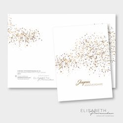 Joyeux anniversaire - Carte de voeux Design (confettis)