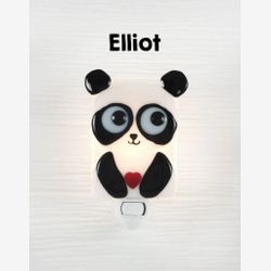 Elliot le panda - Veilleuse en verre
