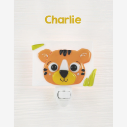 Charlie le tigre - Veilleuse en verre