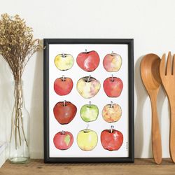 Affiche 11x14 - Pommes