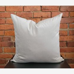 Grey mushroom velvet pillow cover,  grey velvet pillow 20x20, velvet pillow 22x22, boutique velvet pillow, traditional decor, modern decor