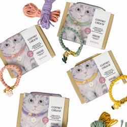 Ensemble de fabrication de collier pour chat | Choisissez votre couleur