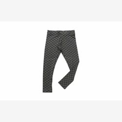 WOMEN BAMBOU LEGGINGS LONG two-tones grey and triangles design