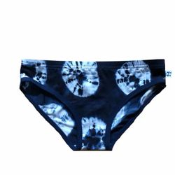 Women's BAMBOO Low Waist Tie Dye Navy with Round Panties