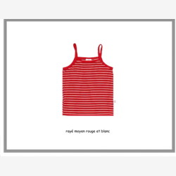 Tanks medium row red and white spaghetti strass (0501rm)