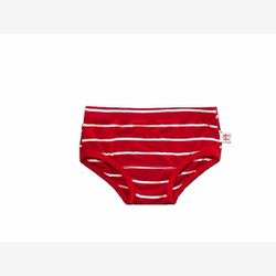 Girls panties large row red and white (0501rl)