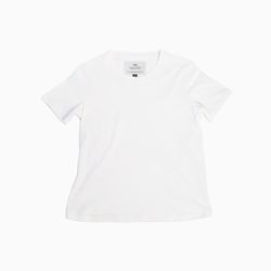 T-shirt classique | Femme | Blanc | Jersey peigné 7 oz