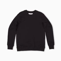 Sweatshirt classique | Unisexe | Noir | French terry 17 oz