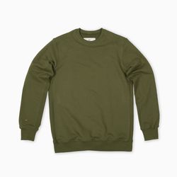 Sweatshirt classique | Unisexe | Kaki | French terry 17 oz