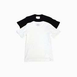 T-shirt classique | Two-Pack | Unisexe | Blanc, noir ou mixte