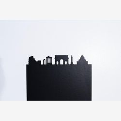 Roma skyline adhesive Italia Colosseum Arch of Constantine Roman Forum Pantheon Trajan Column chalkboard custom