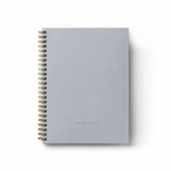 Grey Cloth Spiral Notebook