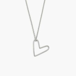Necklace heart silver I wear lidia