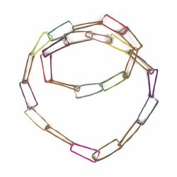 Multicoloured chain necklace