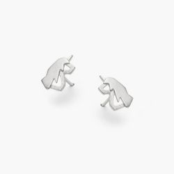 Earrings unicorn silver