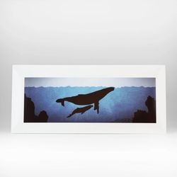 Blue whale poster