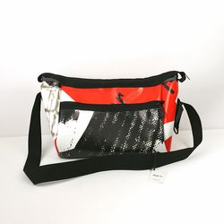 Shoulder bag made of recycled materials