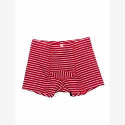 Men's Boxer BAMBOO striped medium red and white