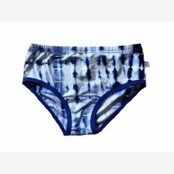 Women's BAMBOO Panties High Waisted Tie Dye royal lines