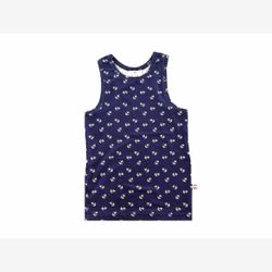 Boys' Navy Camisole White Anchors (Anchors 5801)