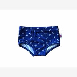 Boys' navy panties with white anchors