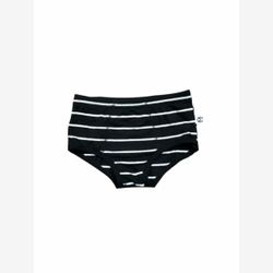 Boys' black panties with white stripe