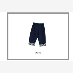 Navy nylon pants with cuffs (PANYENRE58)