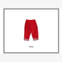 Red nylon pants with cuffs (PANYENRE05)