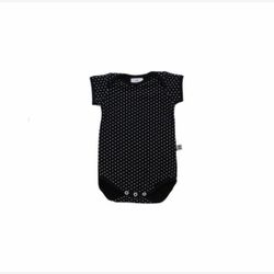 Black and white dots short sleeve jumpsuit (0201p)