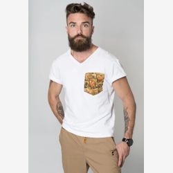 Liam - T-shirt avec poche à motif de cerf