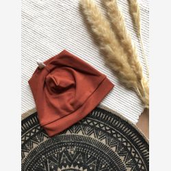 organic baby hat, unisex hat,rust, dark orange, knit, baby shower gift
