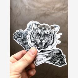 Tiger Tiger Wolf Sticker Pack