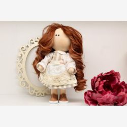 Handmade fabric doll, Textile doll, Doll for girls, Tilda doll