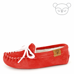 Lallo Red kid moccasin