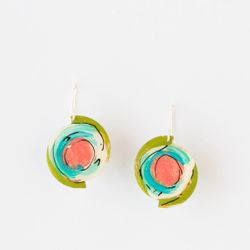 745 - Round Hand Painted Earrings