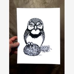 This Is Mine 8.5x11 Limited Edition Owl Print