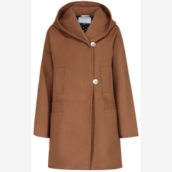 Eva - straight cut coat in wool and cashmere