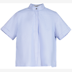 PRE-SALE Nicky - Short sleeve shirt with blue chambray detail in the back