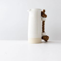 Ceramic Water Pitcher with Manilla Rope