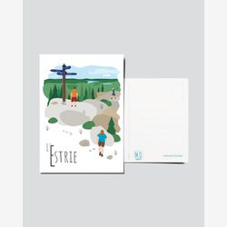 Quebec Postcard, Illustration L'Estrie