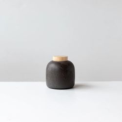 Small Jar with Turned Wooden Lid