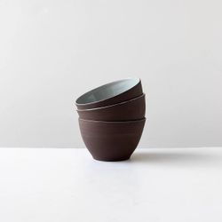 Chocolate Brown Stoneware Bowl