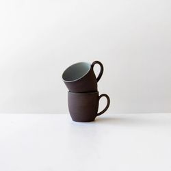 Chocolate Brown Stoneware Mug / Cup